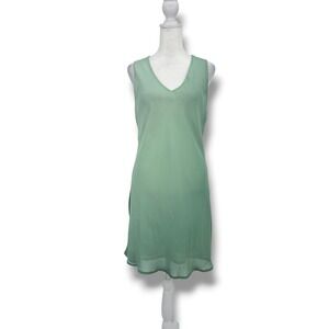 Lapis LA Sage Mint Green Sheer Slip Dress M Dainty Fairycore Coquette Ethereal